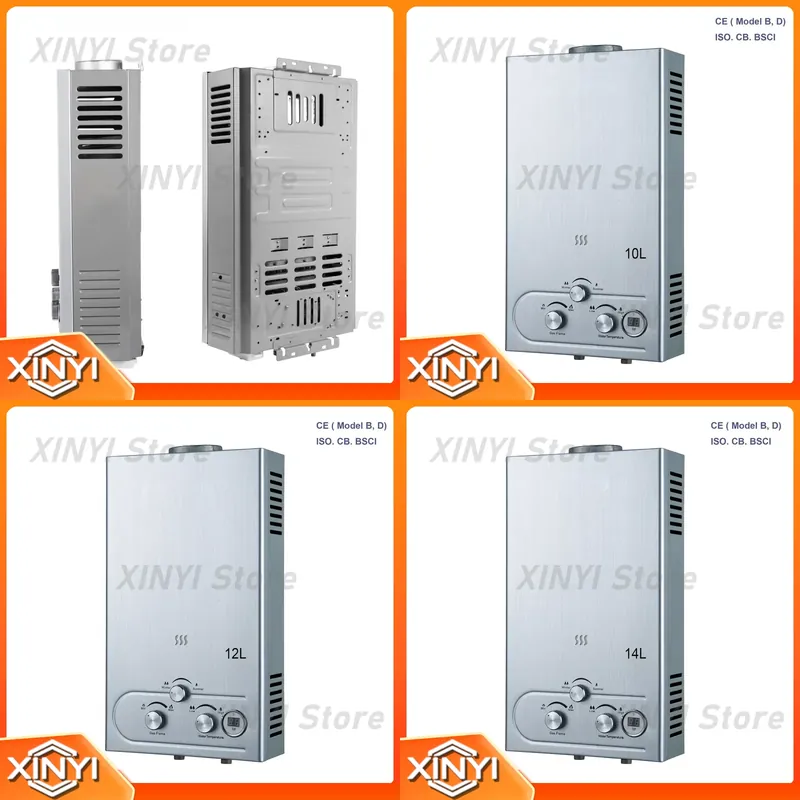 Outdoor Camping Hot Water Heater - 휴대용 가스 무탱크 온수기 6L-12L 16KW