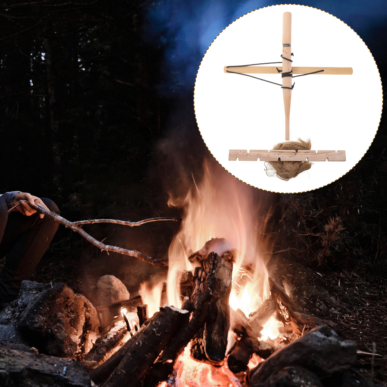 Outdoor Camping Toys - 원시 불쏘시개 활쏘기 도구 야외 캠핑