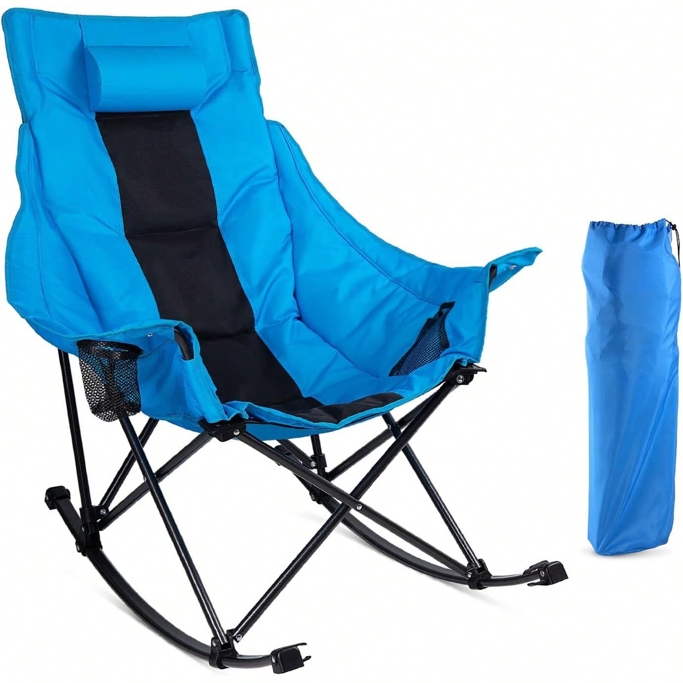 Outdoor Camping Rocking Chair - 성인용 야외 접이식 흔들 캠핑 의자