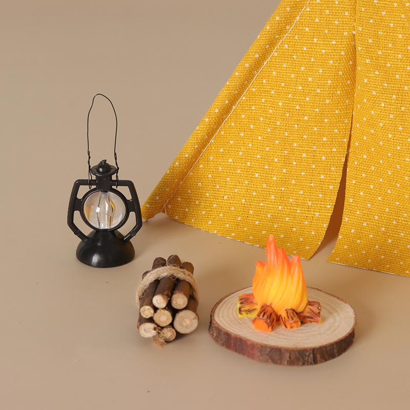 Outdoor Camping Toys - 1:12 스케일 캠핑 텐트 모델 장식