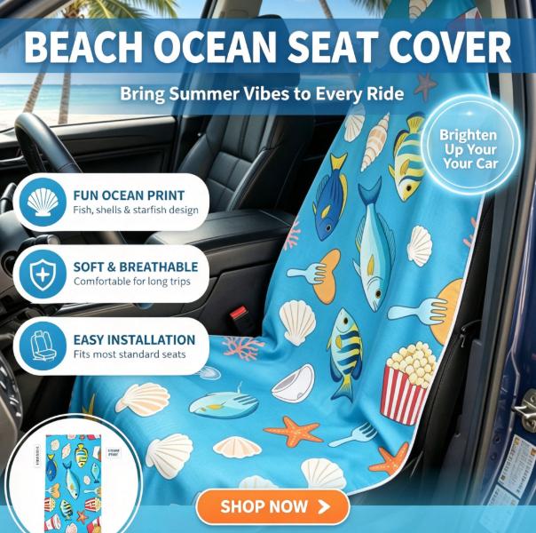Outdoor Camping Quilt - 2-in-1 비치 타월 자동차 시트 커버