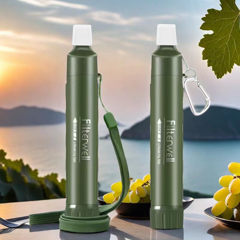 Portable Water Filter - Filterwell 개인 캠핑카 정수기 필터 밀짚