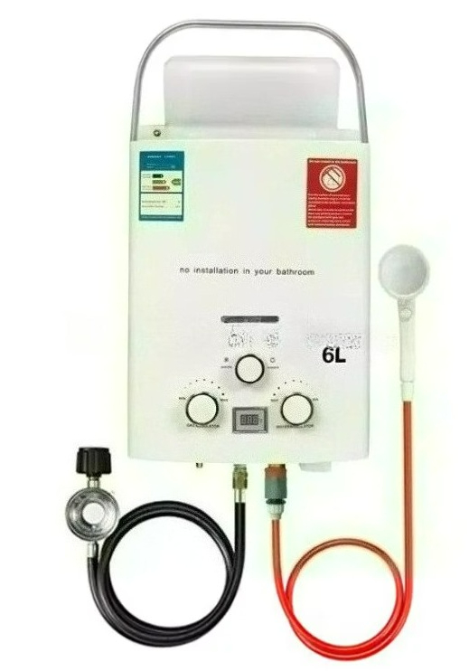 Outdoor Camping Hot Water Heater - 프로판 LPG 가스 무탱크 온수기 6L