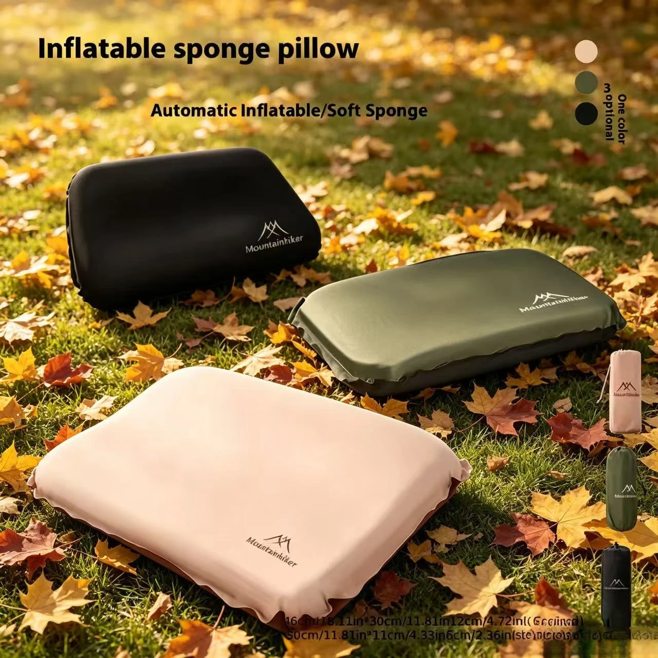 Camping Quiet - Mountainhiker 새로운 자동 팽창식 베개, 편안하고