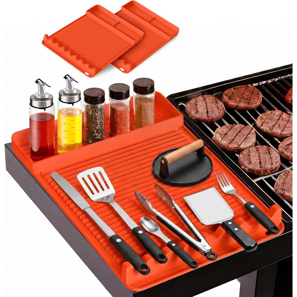 Outdoor Camping Tools - 내열 실리콘 그릴 매트 - 16x11.5''