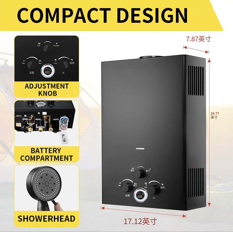 16L/18L/20L 즉시 가열 가스 온수기(LCD 디 - Outdoor Camping Water Heater 리뷰 및 가격