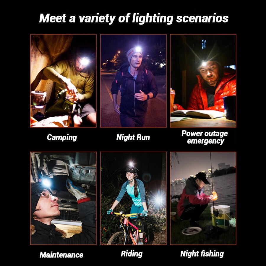 충전식 핸즈프리 LED 헤드램프, 방수 키체인 자석 헤 - Headlamp 리뷰 및 가격