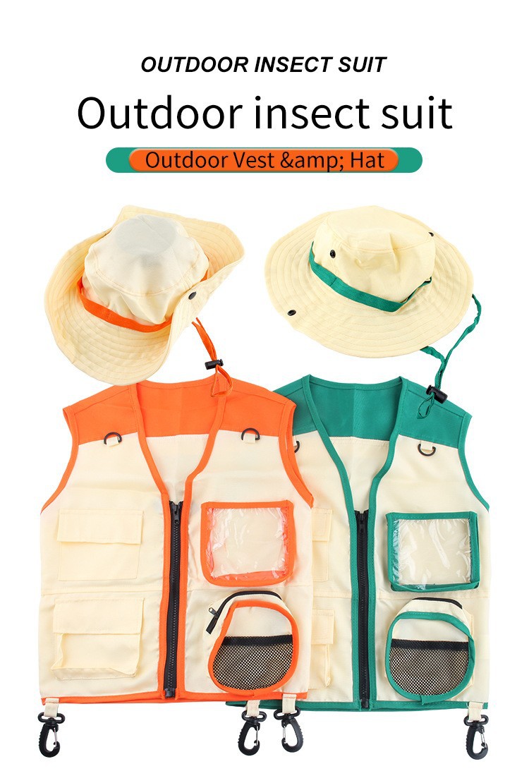 2Pcs 어린이 야외 모험 탐험가 의상 캠핑 조끼 모자 - Outdoor Camping Activities For Kids 리뷰 및 가격