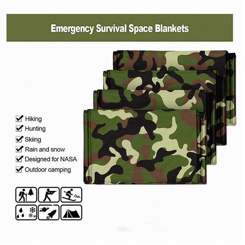 1pcs 긴급 열 담요 접이식 방수 방풍 응급 처치 매 - Outdoor Camping Quilt 리뷰 및 가격