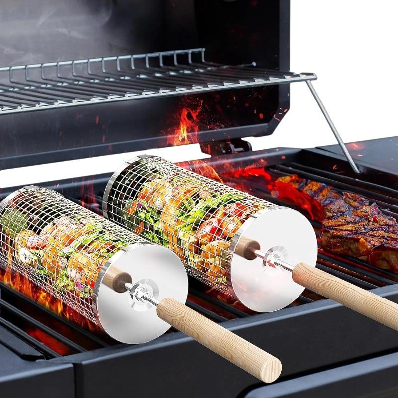 식품 등급 스테인리스 스틸 원형 회전 BBQ 그릴 바스 - Outdoor Camping Food 리뷰 및 가격