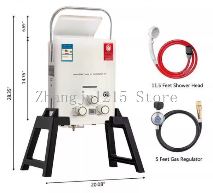 프로판 LPG 가스 탱크리스 온수기 6L 야외 캠핑 즉 - Outdoor Camping Water Heater 리뷰 및 가격
