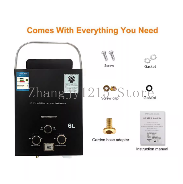 프로판 LPG 가스 탱크리스 온수기 6L 야외 캠핑 즉 - Outdoor Camping Water Heater 리뷰 및 가격