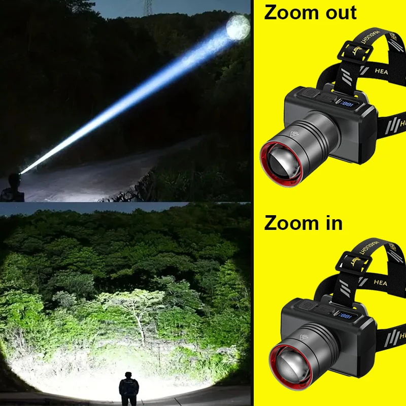 2026 LED 디지털 충전식 헤드램프 초강력 헤드 L - Headlamp 리뷰 및 가격