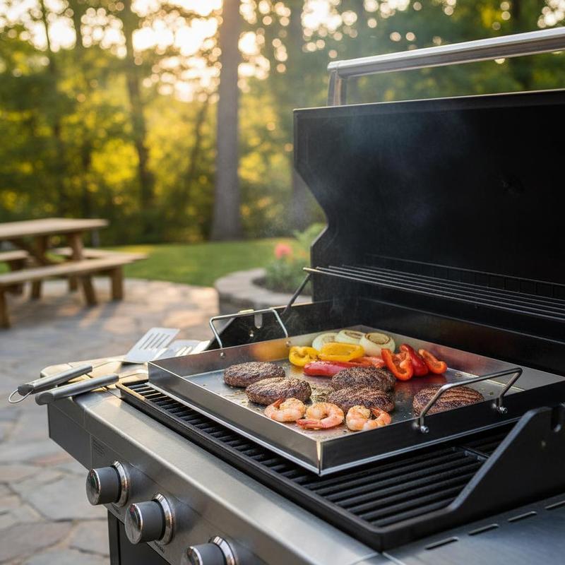 범용 플랫탑 그리들 18x16인치 캠핑, 테일게이팅 파 - Outdoor Camping Food 리뷰 및 가격