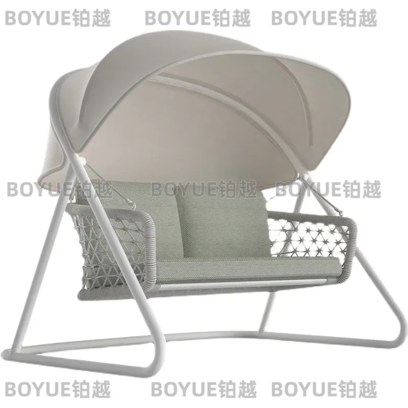 파란색 방수 야외 스윙 의자 북유럽 스타일 발코니 마당 - Outdoor Camping Rocking Chair 리뷰 및 가격