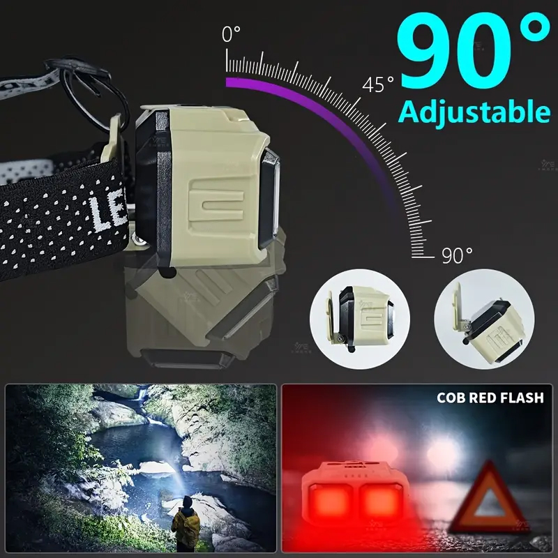 COB LED 헤드램프 충전식 헤드라이트 방수 작업등  - Headlamp 리뷰 및 가격