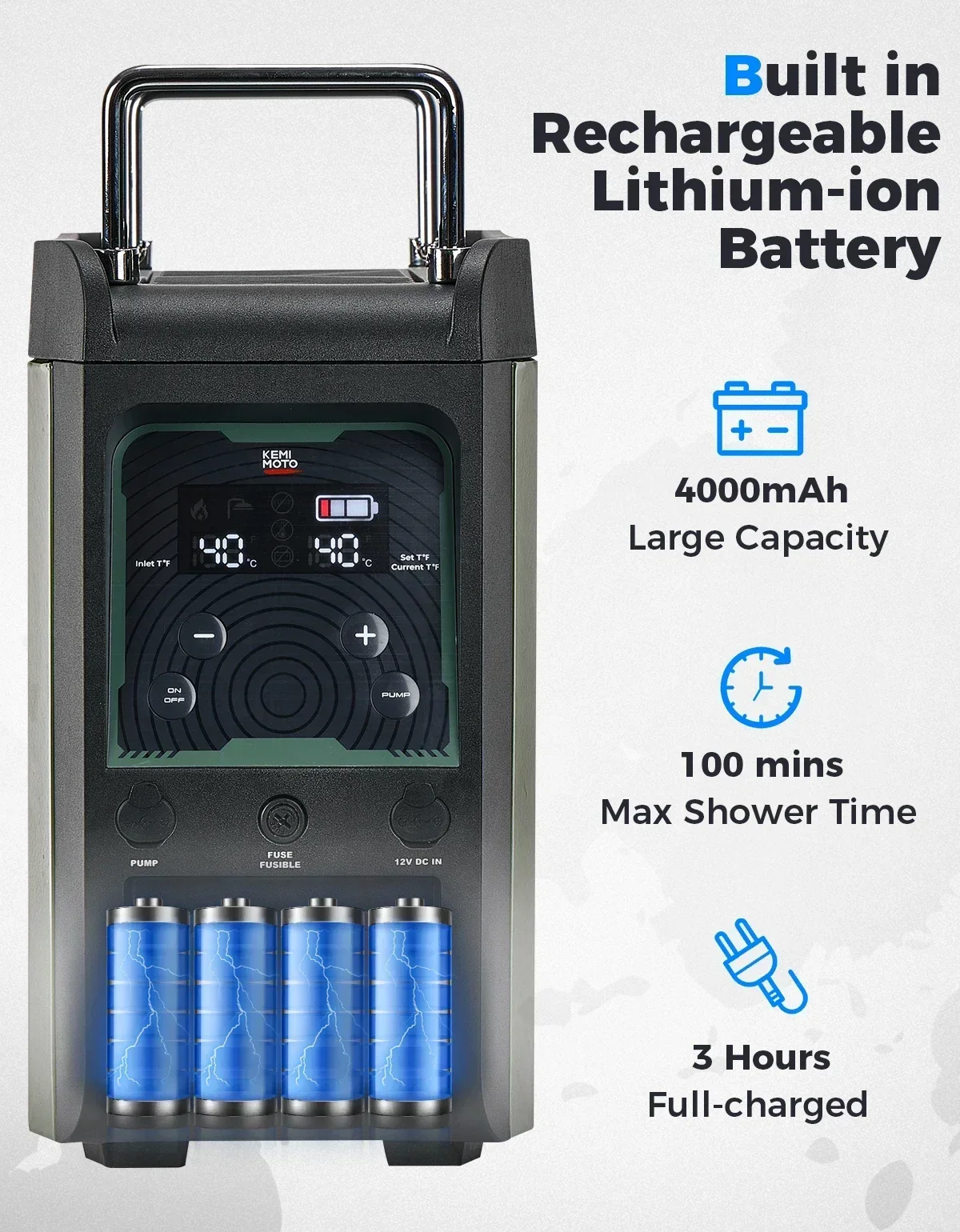 KEMIMOTO 온수기 휴대용 샤워 부탄 펌프 포함 2 - Outdoor Camping Water Heater 리뷰 및 가격