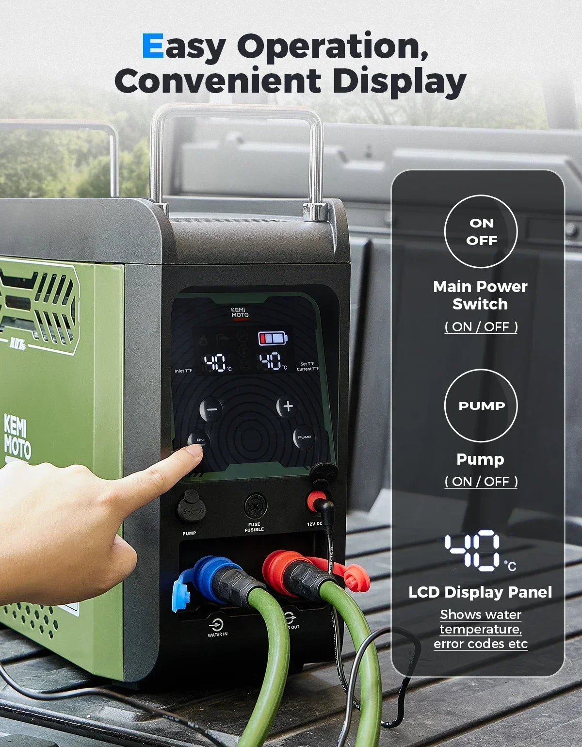 KEMIMOTO 온수기 휴대용 샤워 부탄 펌프 포함 2 - Outdoor Camping Water Heater 리뷰 및 가격