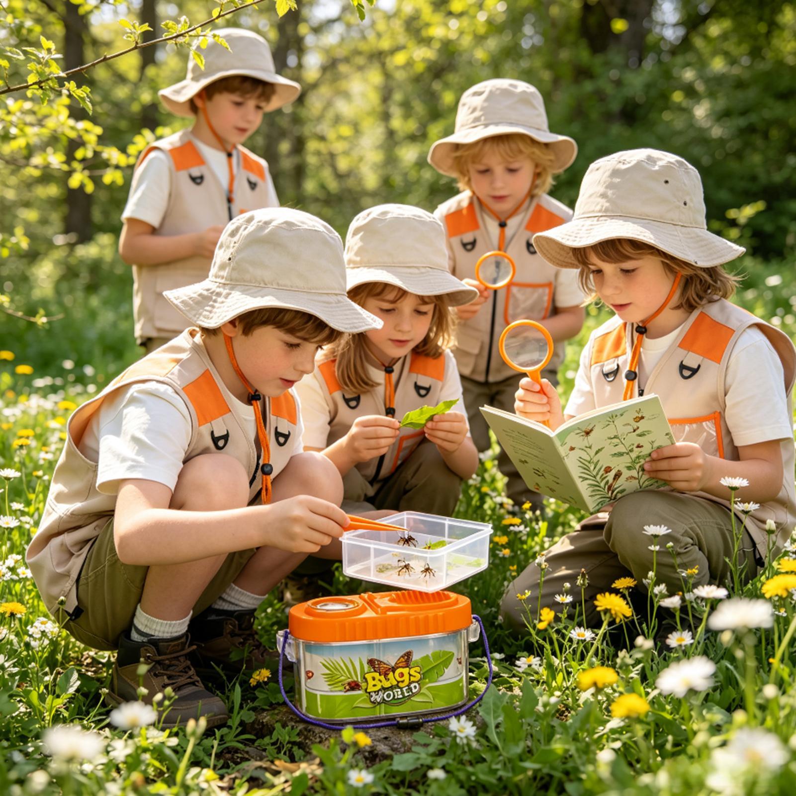 어린이 모험 키트 (확대경 모자 포함) 가벼운 과학 키 - Outdoor Camping Activities For Kids 리뷰 및 가격