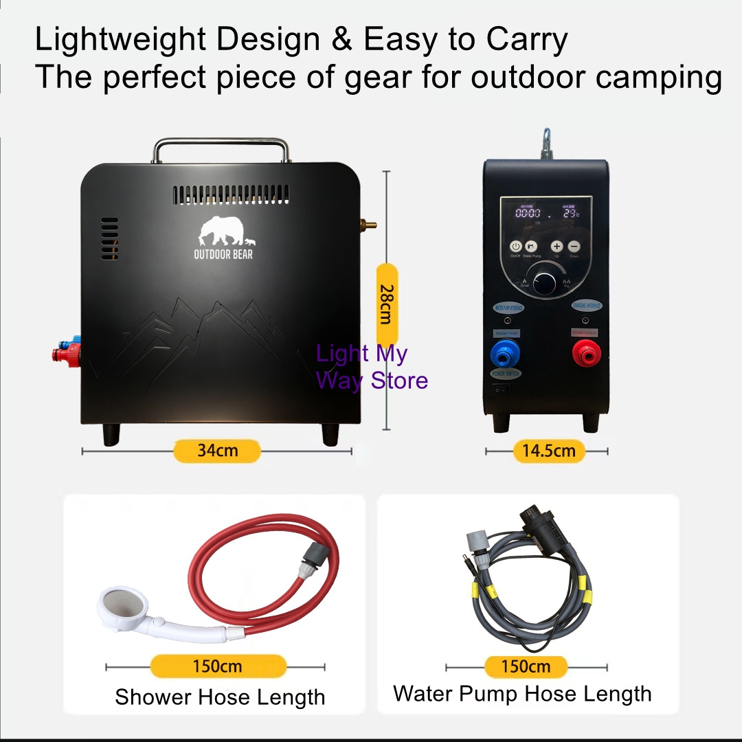 야외용 휴대용 가스 온수기 |   캠핑 및 RV용으로  - Outdoor Camping Water Heater 리뷰 및 가격