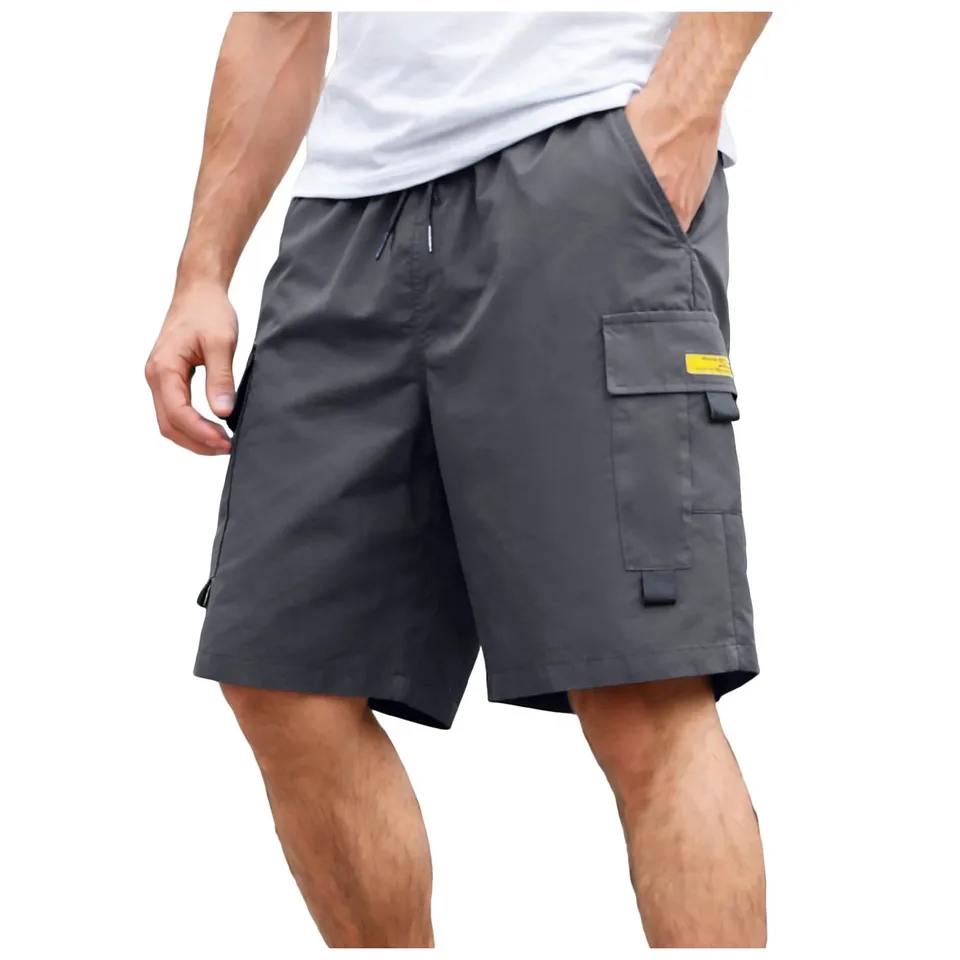 남성 여름 카고 반바지 트렌디 루즈핏 드로스트링 멀티  - Camping Outdoor Clothing 리뷰 및 가격