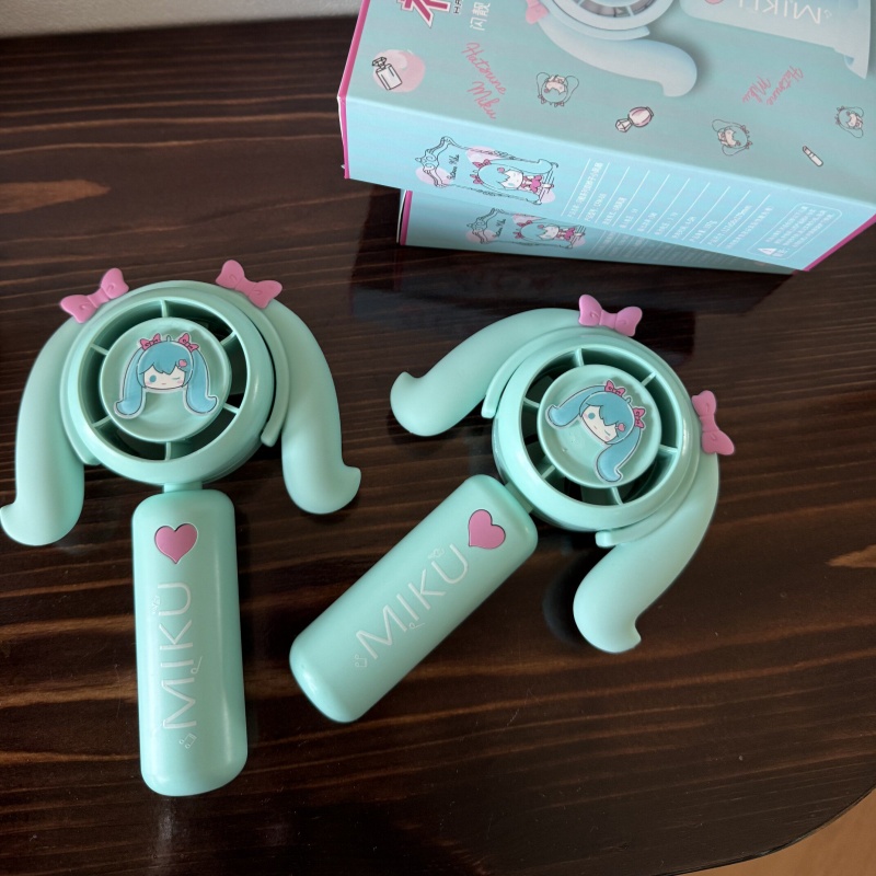 하츠네 미쿠 미니 휴대용 팬, 가정, 사무실, 여행,  - Outdoor Camping Toys 리뷰 및 가격