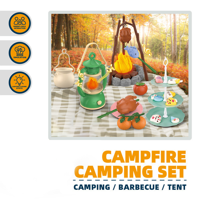 어린이 캠핑 세트 캠프파이어 놀이 유아용 장난감 (조명 - Outdoor Camping Toys 리뷰 및 가격
