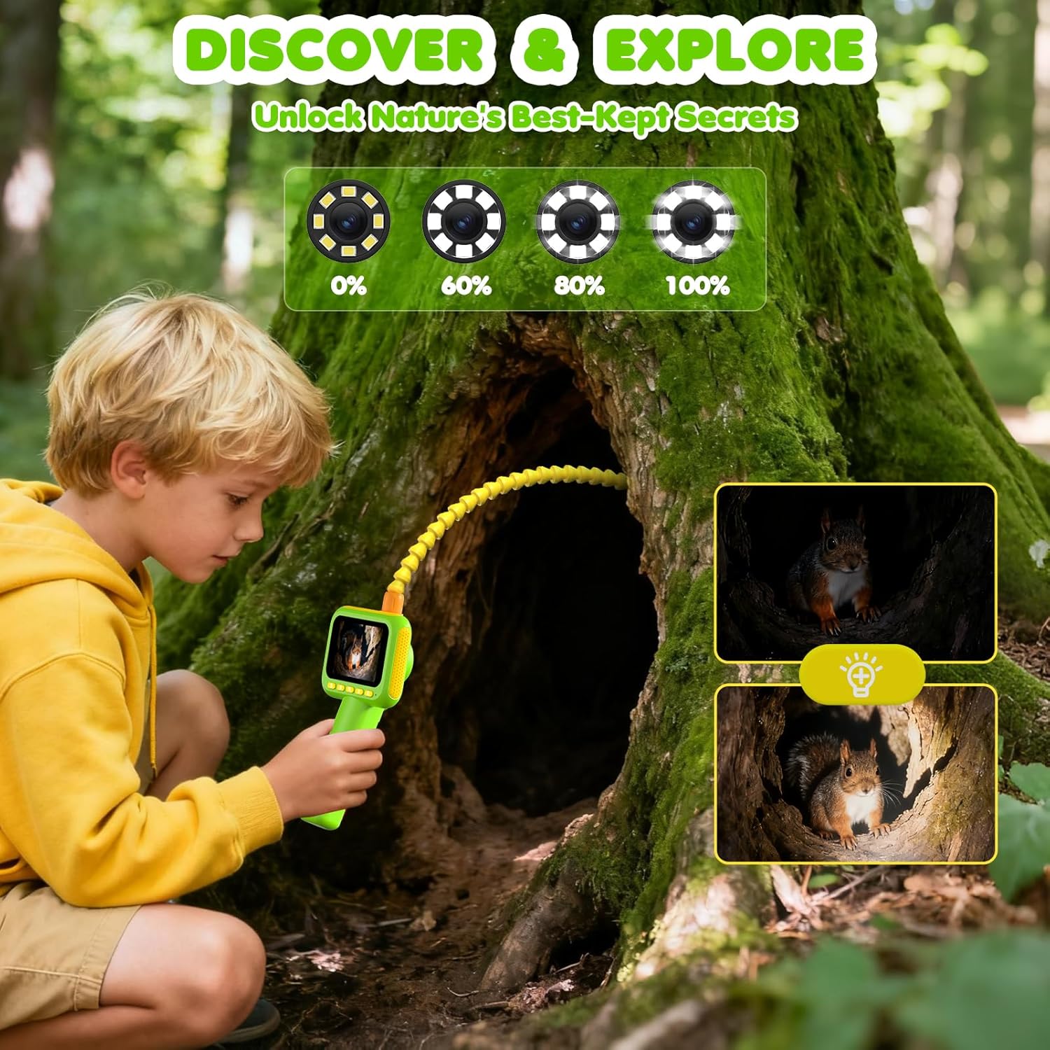 어린이용 내시경, 조명이 있는 내시경 카메라 장난감,  - Outdoor Camping Toys 리뷰 및 가격