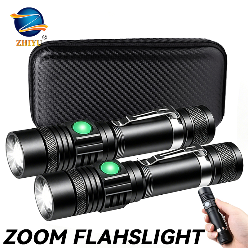 T6 LED 충전식 손전등, 18650 줌이 가능한 토 - Headlamp 리뷰 및 가격
